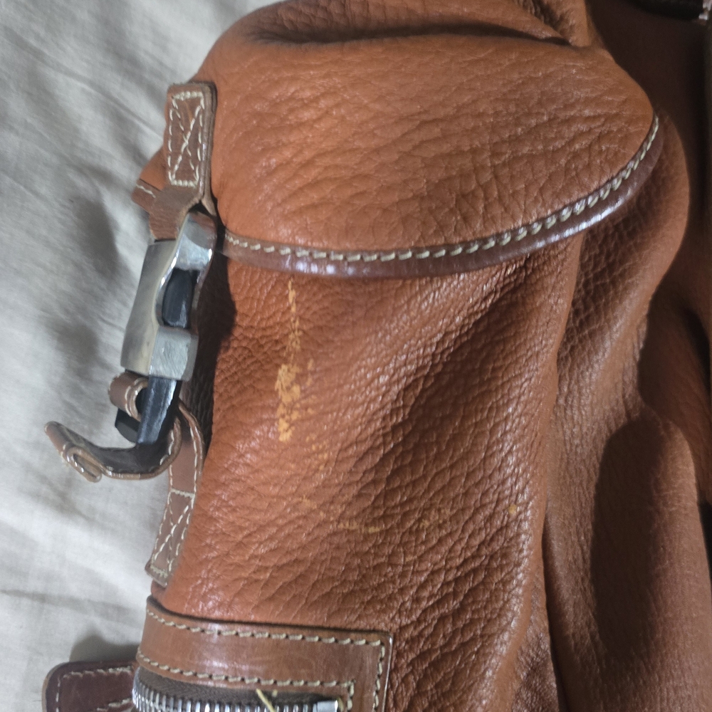 Classic Brown Leather Backpack - image 5